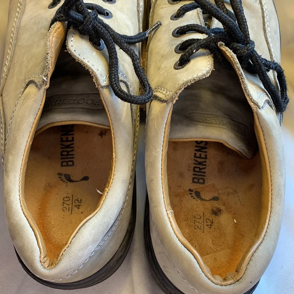 Birkenstock leather lace up shoes